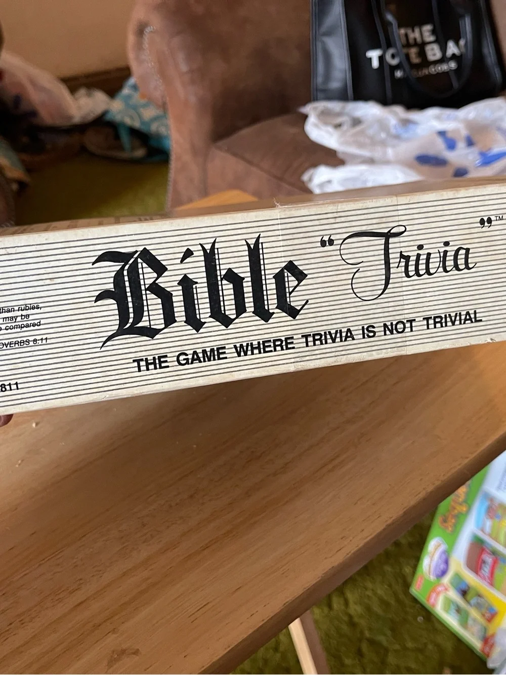 Bible Trivia 5400 Questions No. 811 Board Game by Cadaco Games 1984 Vintage Used